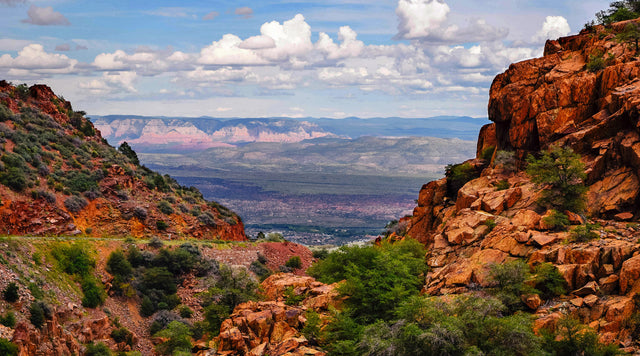 Canyon in desert