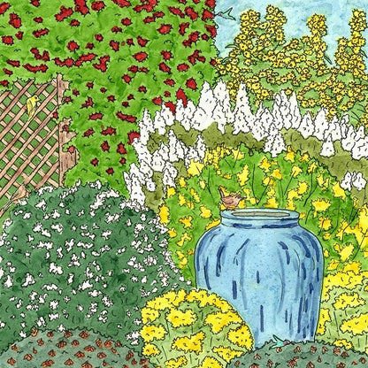 Native Pacific Northwest Songbird Pre-Planned Garden